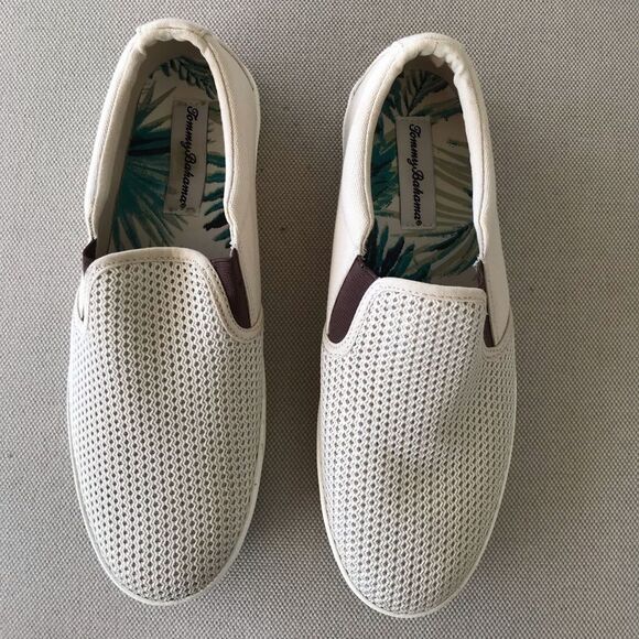 Tommy Bahama Men's Tan Slip-On Loafers - Picture 1 of 7